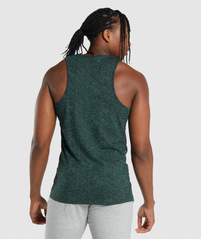 Men's Gymshark Critical 2.0 Tanks Dark Green | NZ 0EJLHK